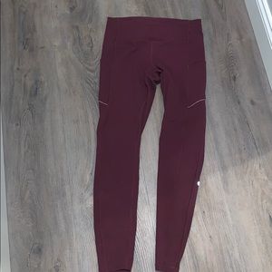 Plum lululemon leggings